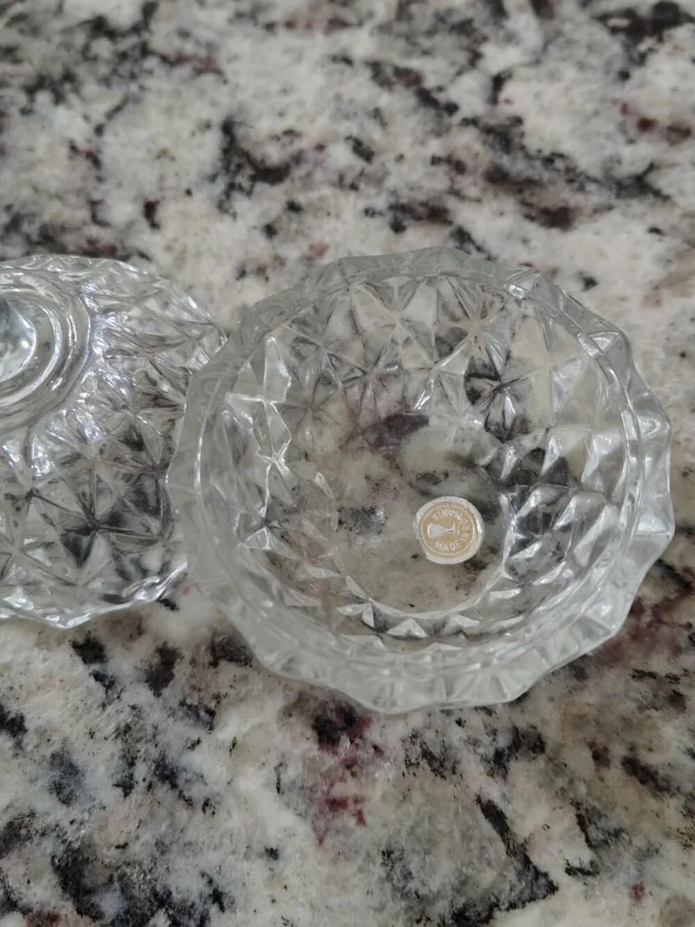 Round Box with Lid Glass  Lid Multipurpose